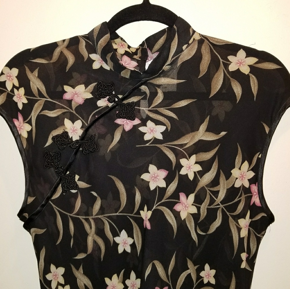 Ronni Nicole By Ouida Sheer Oriental Dress